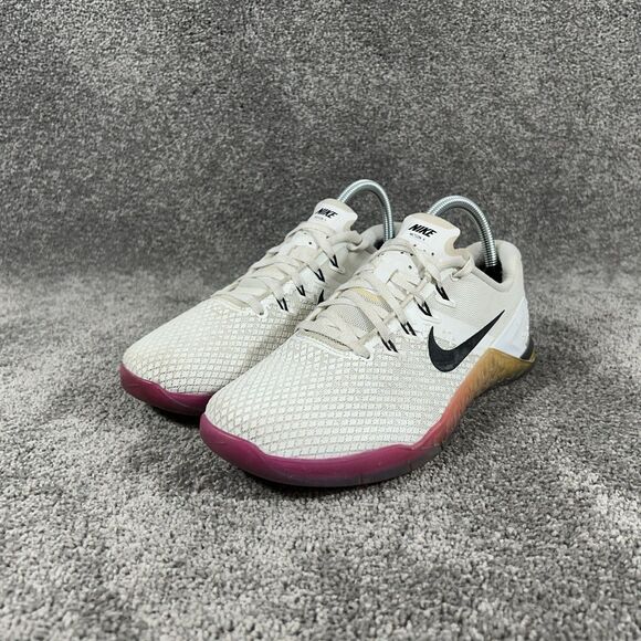 Nike Metcon 4 CD3128-107 Women’s Size 8.5 White Crossfit Gym Lifting Shoes Used - Picture 6 of 13